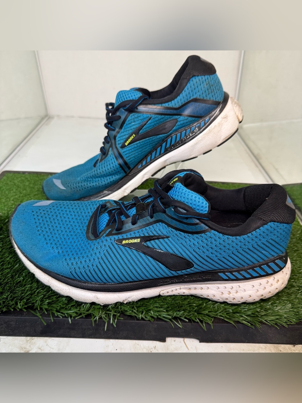 Brooks Mens Adrenaline GTS 20 1103071D456 Blue Black Running Shoes Size 12